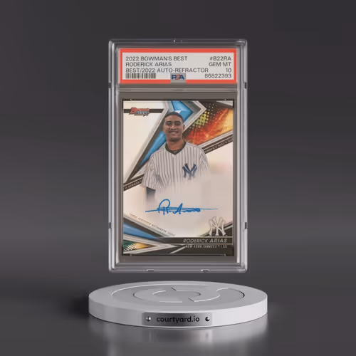 2022 Bowman's Best Best of 2022 Autographs #B22RA Roderick Arias - Refractor (PSA 10 GEM MINT)