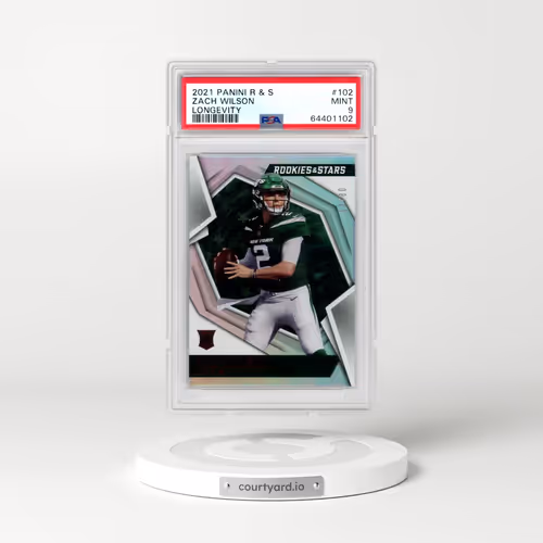 2021 Panini Rookies & Stars #102 Zach Wilson - Longevity (PSA 9 MINT)