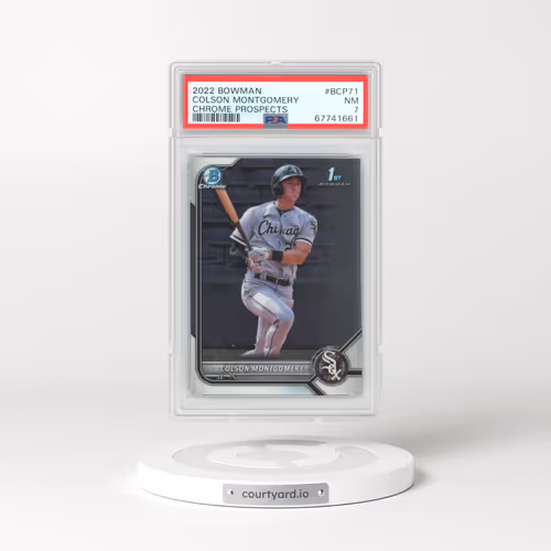 2022 Bowman Chrome Prospects #BCP71 Colson Montgomery (PSA 7 NM)