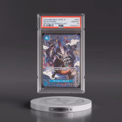 2024 One Piece Japanese OP08-Two Legends #004 Gecko Moria - Special Alternate Art (PSA 10 GEM MINT)