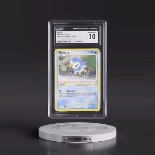 2008 Majestic Dawn #72/100 Piplup (CGC 10 GEM MINT)