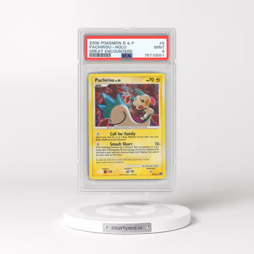 2008 Pokémon Diamond & Pearl Great Encounters #5 Pachirisu - Holo (PSA 9 MINT)