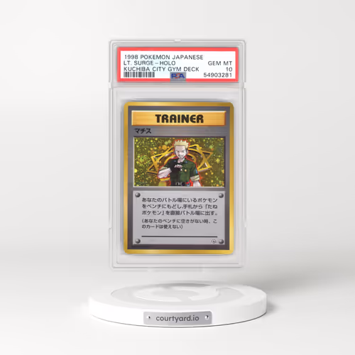 1998 Pokémon Kuchiba City Gym Deck LT. Surge - Holo (PSA 10 GEM MINT)