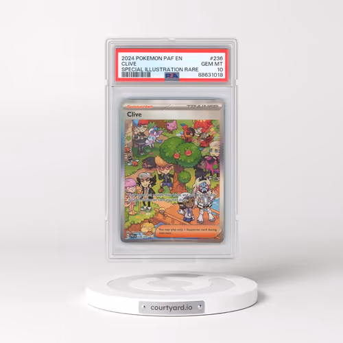 2024 Pokémon Paf EN-Paldean Fates #236 Clive - Special Illustration Rare (PSA 10 GEM MINT)