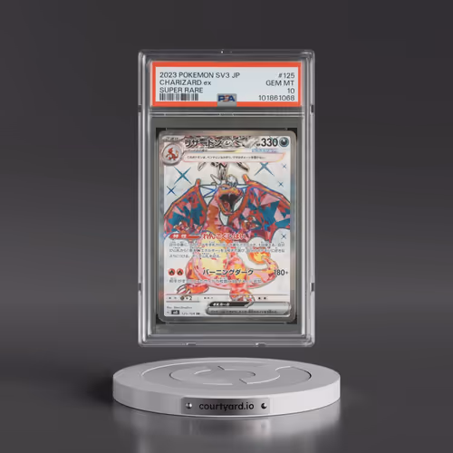 2023 Pokémon SV3-Ruler of the Black Flame #125 Charizard EX - Holo Super Rare (PSA 10 GEM MINT)