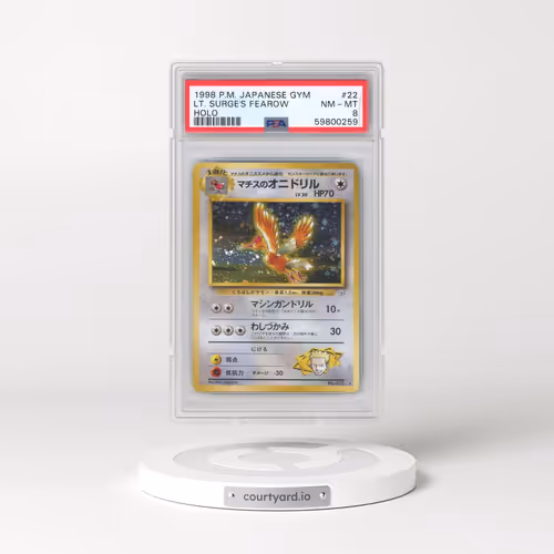 1998 Pokémon Gym #22 LT. Surge's Fearow - Holo (PSA 8 NM-MT)