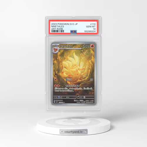2023 Pokémon SV3-Ruler of the Black Flame #110 Ninetales - Art Rare (PSA 10 GEM MINT)