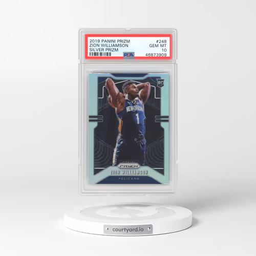 2019 Panini Prizm #248 Zion Williamson - Silver Prizm (PSA 10 GEM MINT)