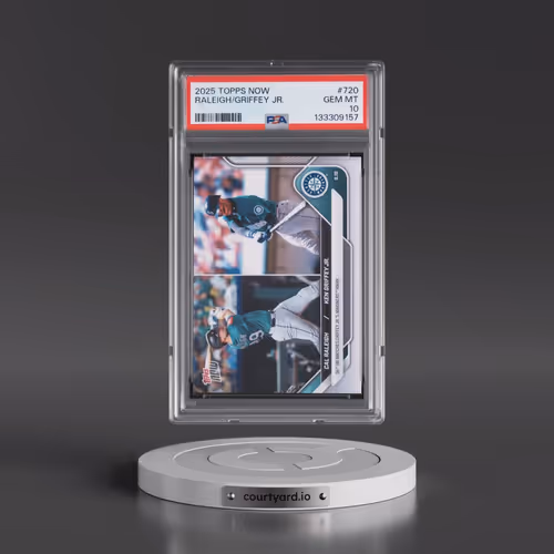 2025 Topps Now #720 Cal Raleigh/Ken Griffey Jr. (PSA 10 GEM MINT)