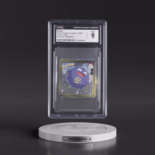 Action Flipz Series 1 (Artbox) - English #R18 Koffing - Chromium Stickers (CGC 9 MINT)