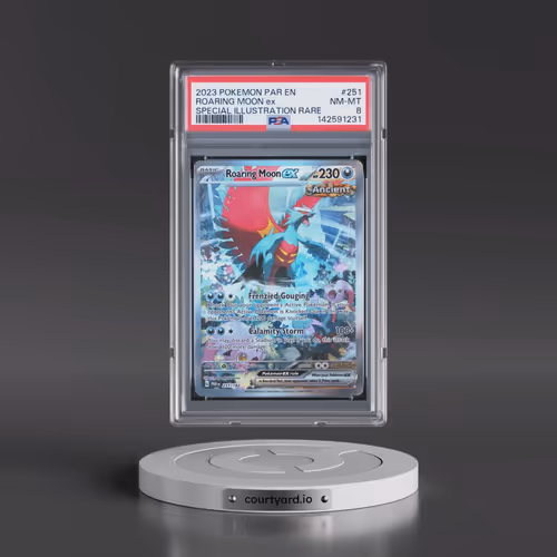 2023 Pokémon Par EN-Paradox Rift #251 Roaring Moon EX - Holo Special Illustration Rare (PSA 8 NM-MT)