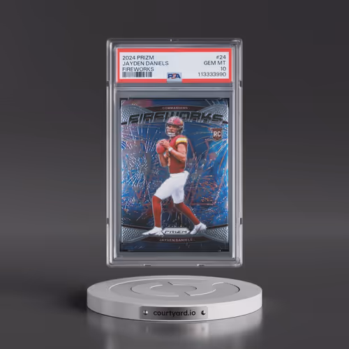 2024 Panini Prizm Fireworks #24 Jayden Daniels (PSA 10 GEM MINT)