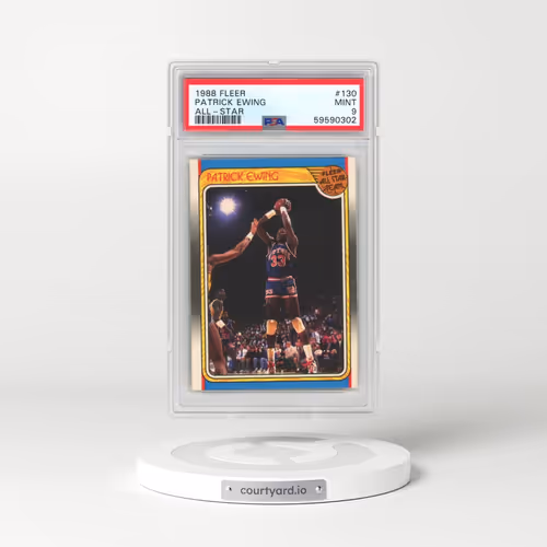 1988 Fleer #130 Patrick Ewing - All-Star (PSA 9 MINT)