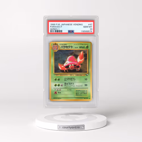 1998 Pokémon Vending #47 Parasect - Series 1 (PSA 10 GEM MINT)