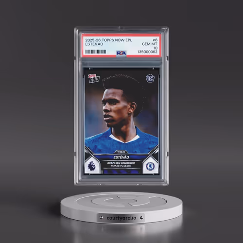 2025-2026 Topps Now Premier League #6 Estevao (PSA 10 GEM MINT)