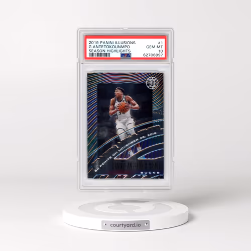 2019 Panini Illusions Season Highlights #1 Giannis Antetokounmpo (PSA 10 GEM MINT)