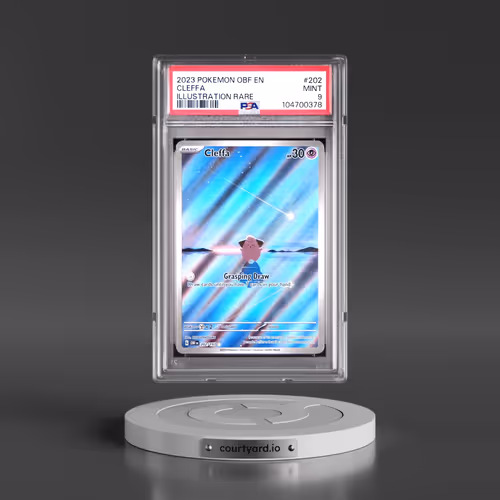 2023 Pokémon Obf EN-Obsidian Flames #202 Cleffa - Illustration Rare (PSA 9 MINT)