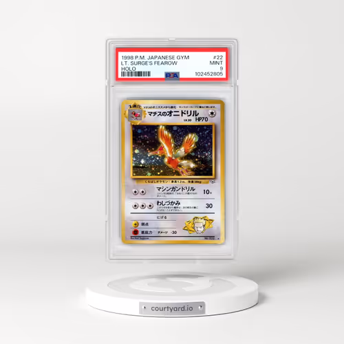 1998 Pokémon Gym #22 LT. Surge's Fearow - Holo (PSA 9 MINT)