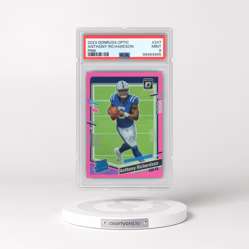 2023 Panini Donruss Optic #247 Anthony Richardson - Pink (PSA 9 MINT)