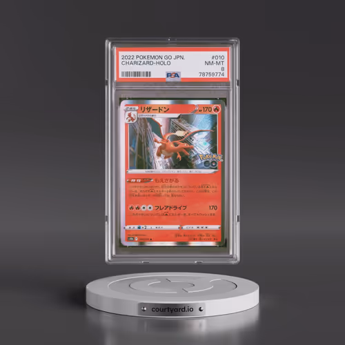 2022 Pokémon Go #010 Charizard - Holo (PSA 8 NM-MT)