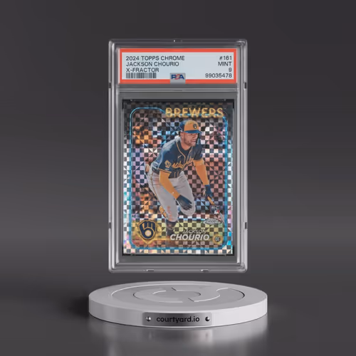 2024 Topps Chrome #161 Jackson Chourio - X-Fractor (PSA 9 MINT)