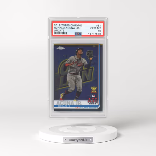2019 Topps Chrome Update #81 Ronald Acuna Jr. (PSA 10 GEM MINT)