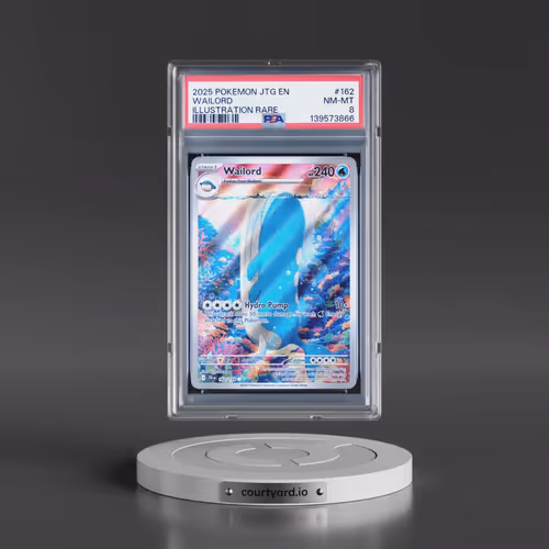 2025 Pokémon Jtg EN-Journey Together #162 Wailord - Illustration Rare (PSA 8 NM-MT)