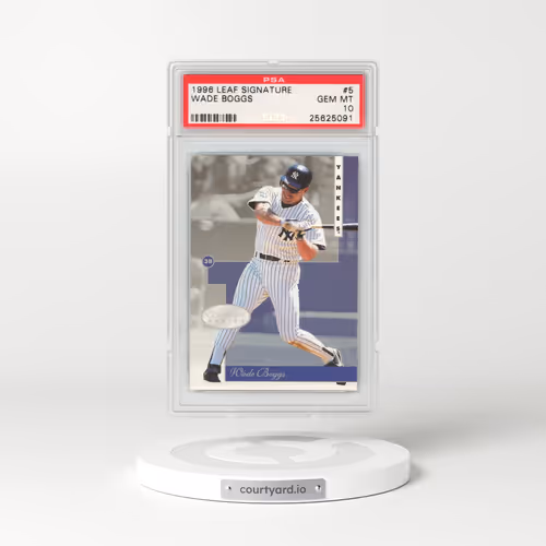 1996 Leaf Signature #5 Wade Boggs (PSA 10 GEM MINT)