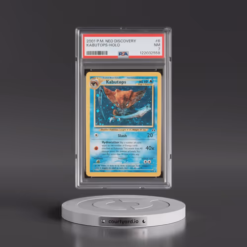 2001 Pokémon Neo Discovery #6 Kabutops - Holo (PSA 7 NM)