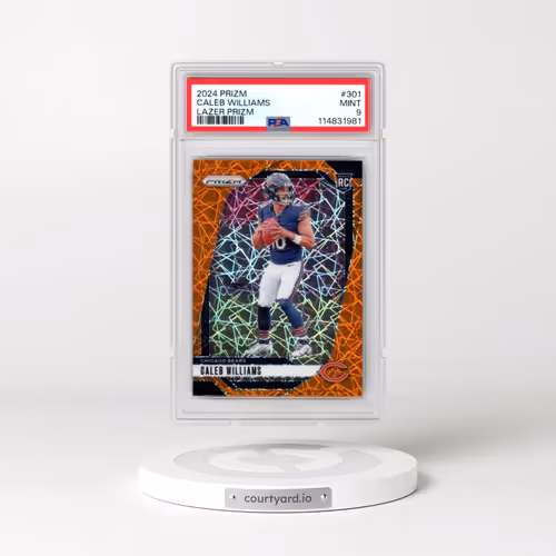2024 Panini Prizm #301 Caleb Williams - Lazer Prizm (PSA 9 MINT)