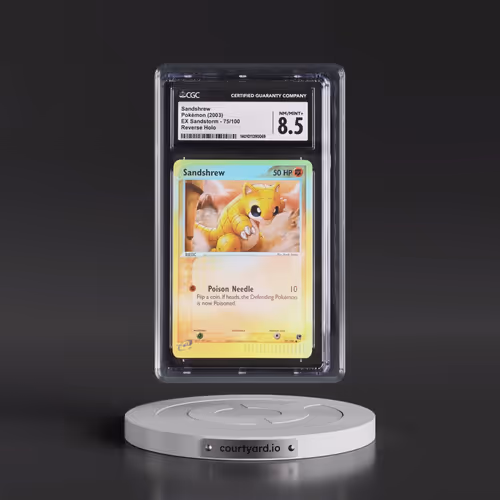 2003 EX Sandstorm (2003 Copyright, w/ "e" Symbol) #75/100 Sandshrew - Reverse Holo (CGC 8.5 NM-MT+)