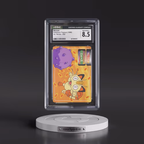 1997 (Two Pokémon) Vs. Series #052 Meowth - (ã??ã??ã??)"Top" Logo on Back of Card (CGC 8.5 NM-MT+)