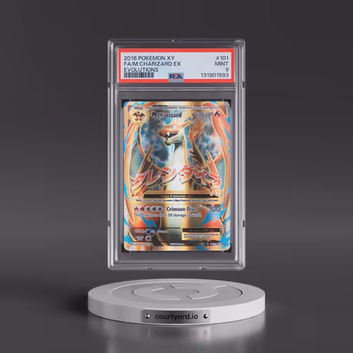 2016 Pokémon XY Evolutions #101 M Charizard EX - Holo Full Art (PSA 9 MINT)
