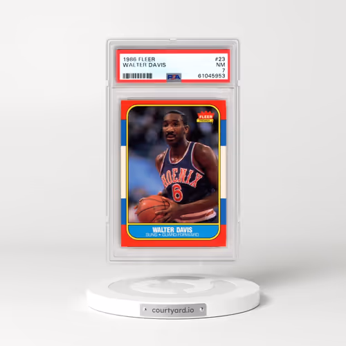 1986 Fleer #23 Walter Davis (PSA 7 NM)