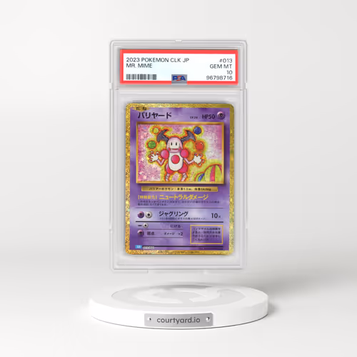 2023 Japanese Pokémon Clk-Trading Card Game Classic Blastoise & Suicune EX Deck #013 Mr. Mime (PSA 10 GEM MINT)