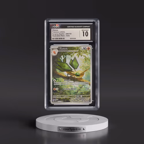 2024 Pokémon Ssp EN-Surging Sparks #206 Vibrava - Illustration Rare (CGC 10 GEM MINT)
