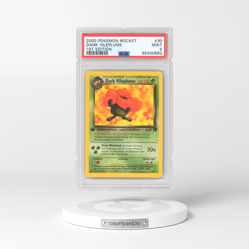 2000 Pokémon Rocket #30 Dark Vileplume - 1st Edition (PSA 9 MINT)