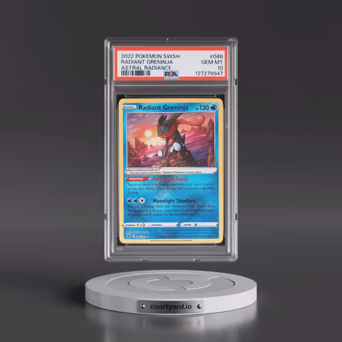 2022 Pokémon Sword & Shield Astral Radiance #046 Radiant Greninja - Holo (PSA 10 GEM MINT)
