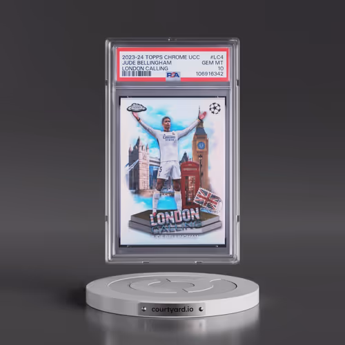 2023-24 Topps Chrome UEFA Club Competitions London Calling #LC4 Jude Bellingham (PSA 10 GEM MINT)
