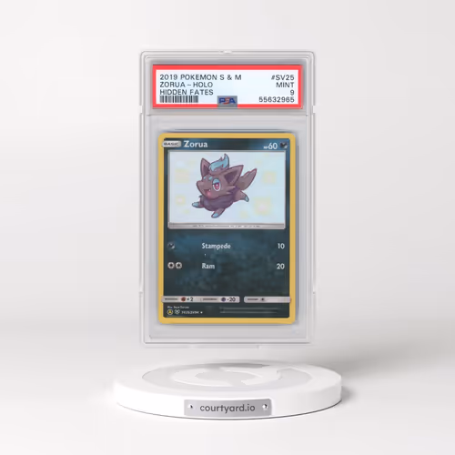 2019 Pokémon Sun & Moon Hidden Fates #SV25 Zorua - Holo (PSA 9 MINT)