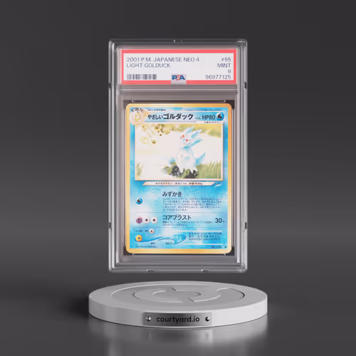 2001 Pokémon Neo 4 #55 Light Golduck (PSA 9 MINT)