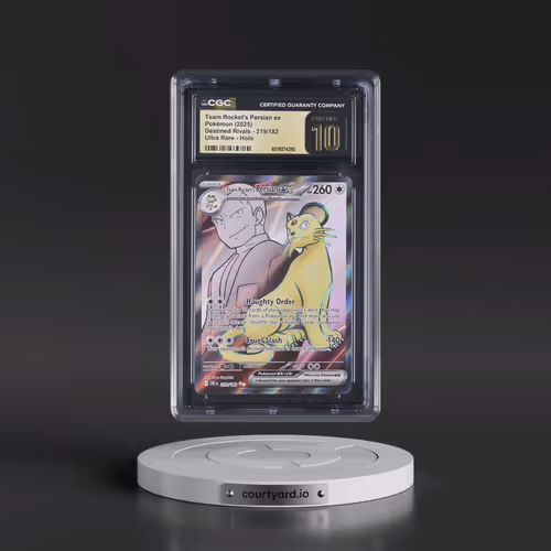 2025 Pokémon Dri EN-Destined Rivals #219 Team Rocket's Persian EX - Holo Ultra Rare (CGC 10 PRISTINE