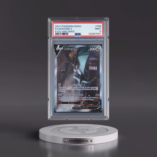 2021 Pokémon Sword & Shield Evolving Skies #196 Noivern V - Holo Full Art (PSA 9 MINT)
