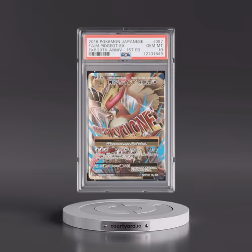 2016 Pokémon Expansion 20th Anniversary #097 M Pidgeot EX - 1st Edition Holo Full Art (PSA 10 GEM MI