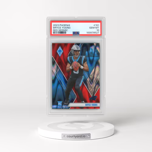 2023 Panini Phoenix #101 Bryce Young - Red Seismic (PSA 10 GEM MINT)