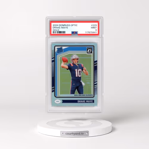 2024 Panini Donruss Optic #229 Drake Maye - Holo (PSA 9 MINT)