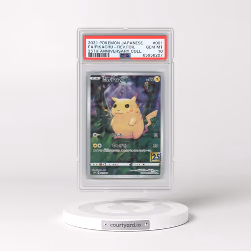 2021 Pokémon 25th Anniversary Collection #001 Pikachu - Full Art Reverse Foil (PSA 10 GEM MINT)