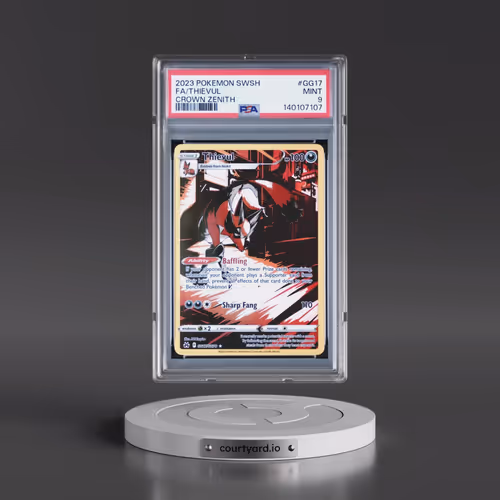 2023 Pokémon Sword and Shield Crown Zenith #GG17 Thievul - Full Art (PSA 9 MINT)
