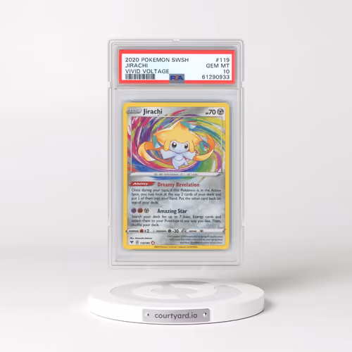 2020 Pokémon Sword & Shield Vivid Voltage #119 Jirachi (PSA 10 GEM MINT)