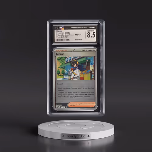 2025 Prismatic Evolutions - PRE EN #113/131 Kieran - Poké Ball Holo (CGC 8.5 NM-MT+)